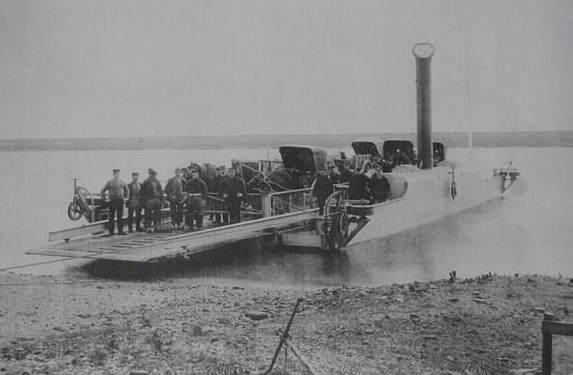 stoompont over de Bergsche Maas