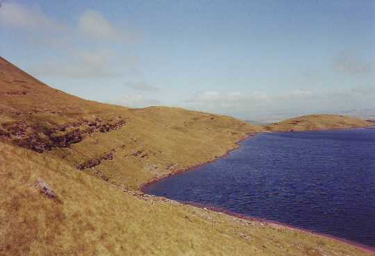 zicht op Llyn y fan fawr