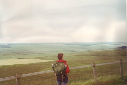 Pennine way zicht op Schotland