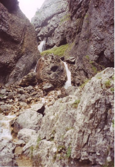 Gordale Scar te veel water