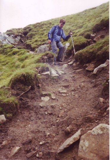 Pen-y-Ghent afdaling