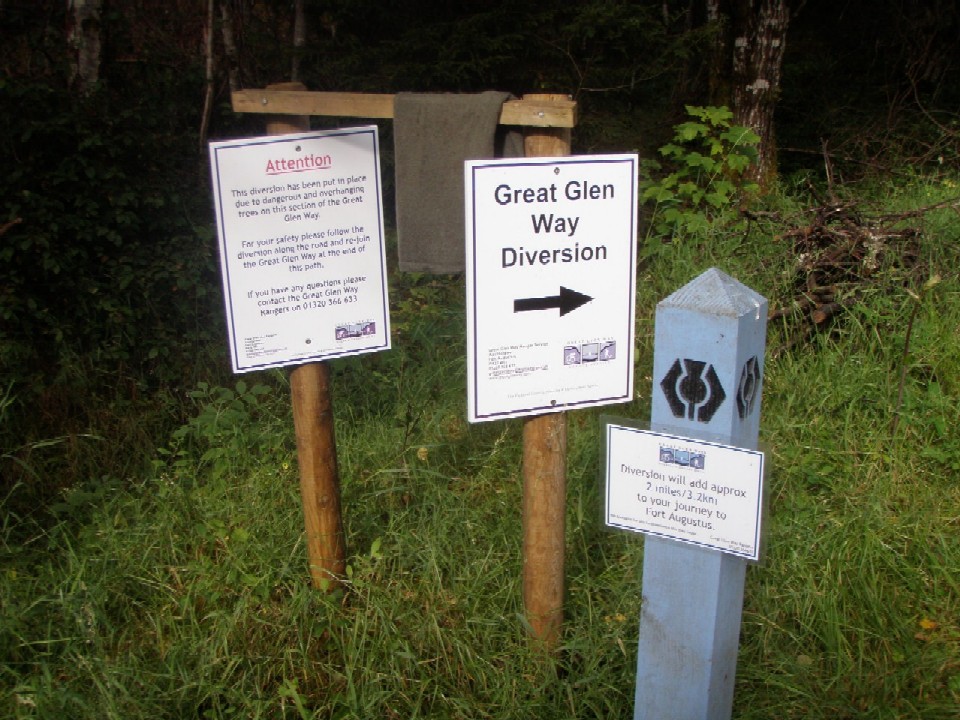 Great Glen way diversion