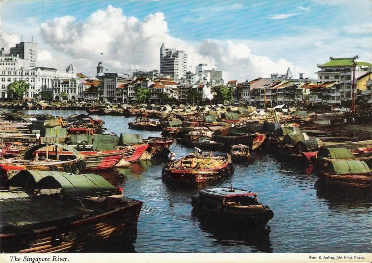 Singapore river 1960